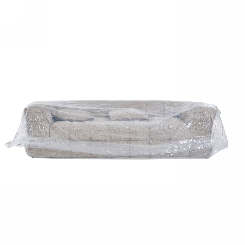 3-Sitzer-Sofa JUPA in komprimierter Ausführung, Bouclé-Stoff in Taupe