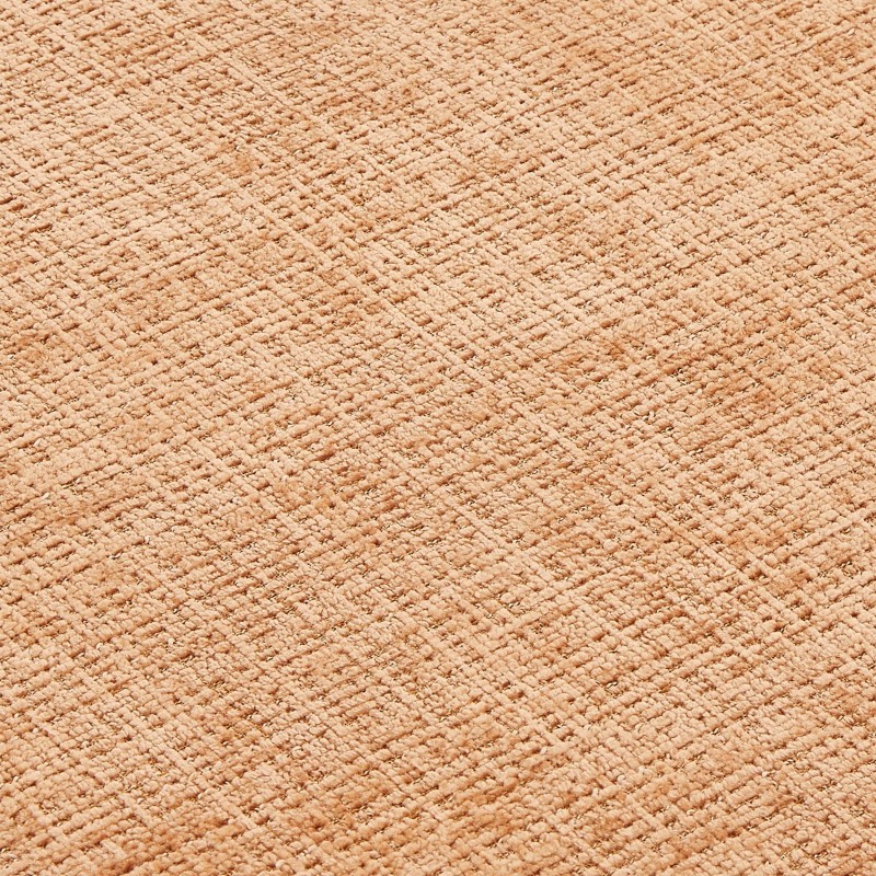 Canapé d'angle convertible et réversible JONEA 4 places tissu texturé terracotta