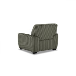 Fauteuil fixe ADEA 1 place velours côtelé vert
