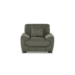 Fauteuil fixe ADEA 1 place velours côtelé vert
