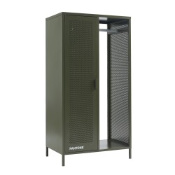 Garderobe PANTONE aus olivgrünem Metall mit Kleiderstange, H 145 cm