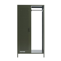 Garderobe PANTONE aus olivgrünem Metall mit Kleiderstange, H 145 cm