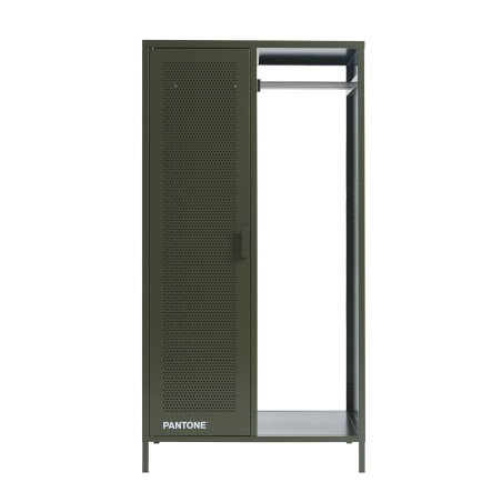 Garderobe PANTONE aus olivgrünem Metall mit Kleiderstange, H 145 cm