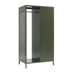 Garderobe PANTONE aus olivgrünem Metall mit Kleiderstange, H 145 cm