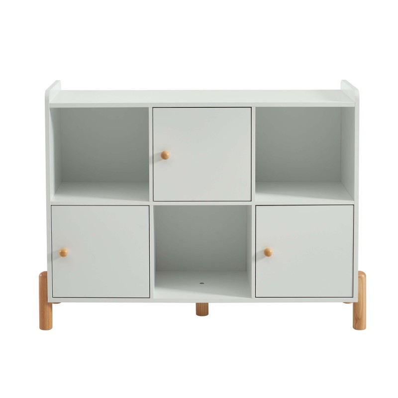 Bibliothèque enfant MONA blanc 111,5x82,5cm