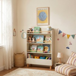 Bibliothèque enfant JANA beige 75x131cm