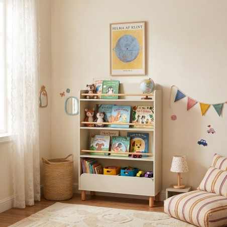 Bibliothèque enfant JANA beige 75x131cm