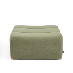 Pouf PANTONE 1 place tissu vert amande