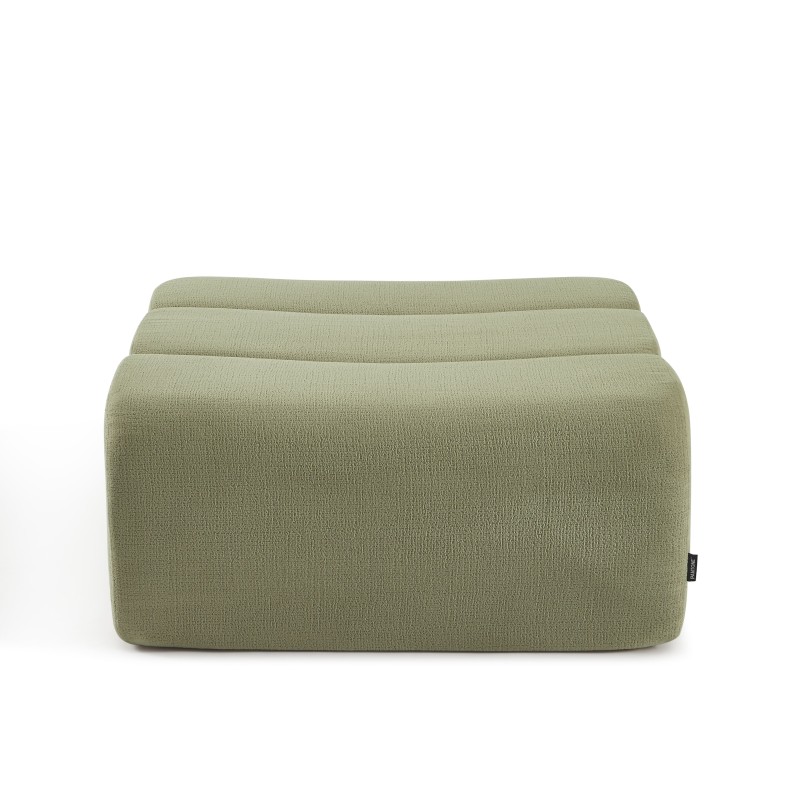 Pouf PANTONE 1 place tissu vert amande