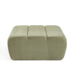 Pouf PANTONE 1 place tissu vert amande