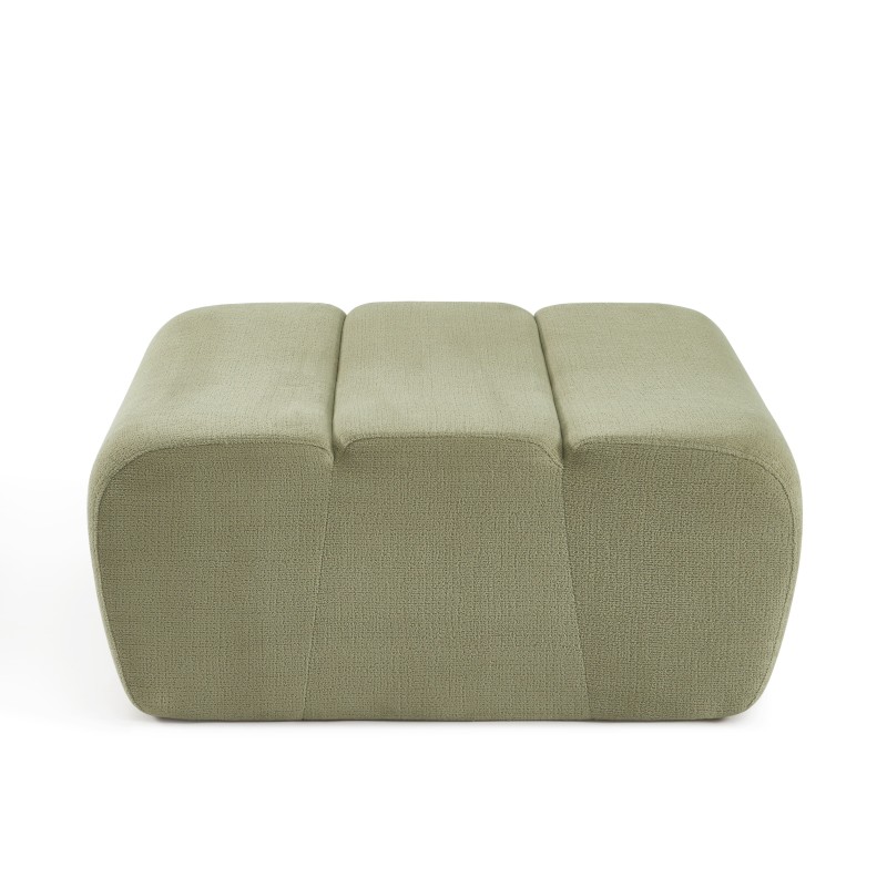 Pouf PANTONE 1 place tissu vert amande