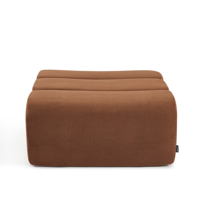 Pouf PANTONE 1 place tissu terracotta