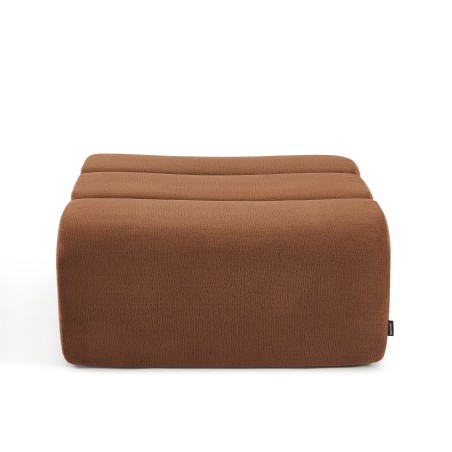 Pouf PANTONE 1 place tissu terracotta