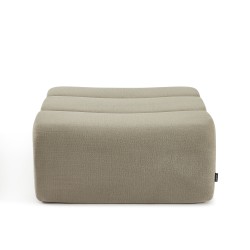 Pouf PANTONE 1 place tissu taupe