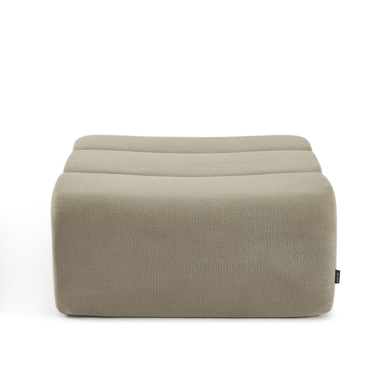 Pouf PANTONE 1 place tissu taupe