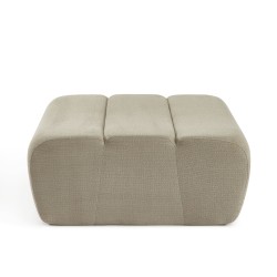 Pouf PANTONE 1 place tissu taupe