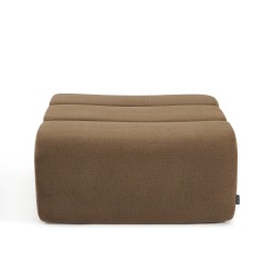 Pouf PANTONE 1 place tissu marron