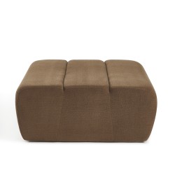 Pouf PANTONE 1 place tissu marron