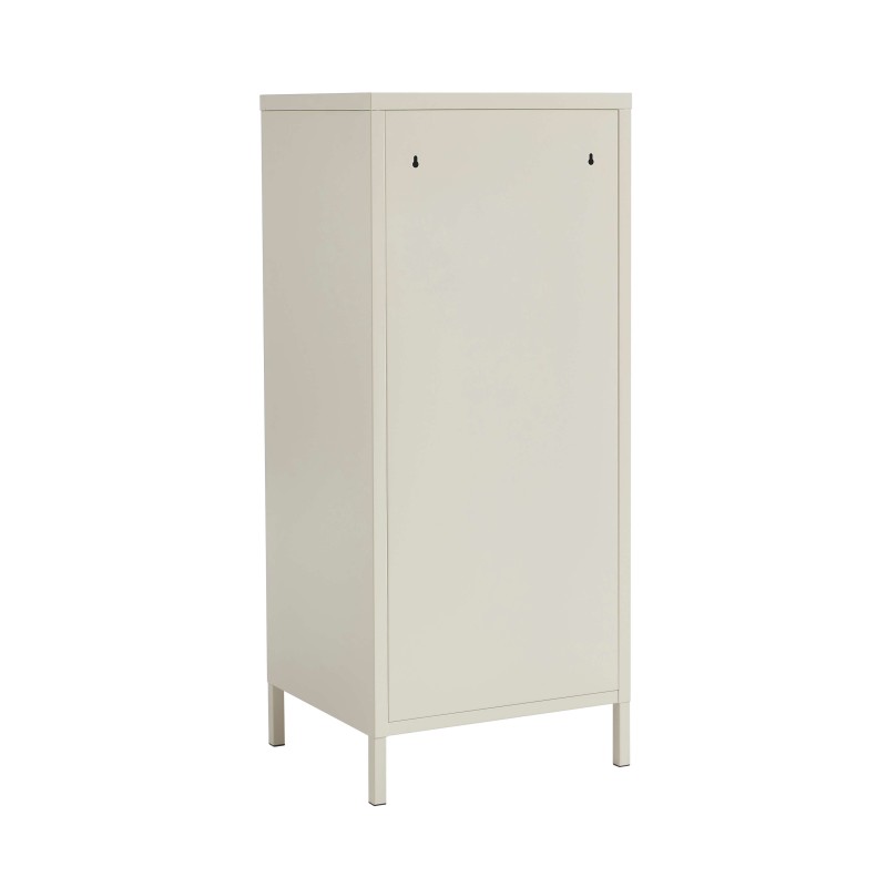 PANTONE-Schreibtischcontainer aus sandbeigem Metall, 3 Schubladen, H 105 cm