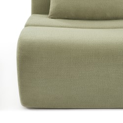 Chauffeuse PANTONE 1 place tissu vert amande