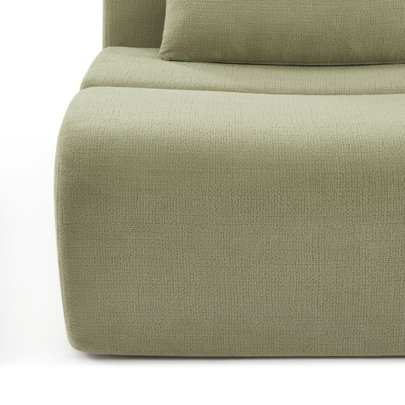 Chauffeuse PANTONE 1 place tissu vert amande