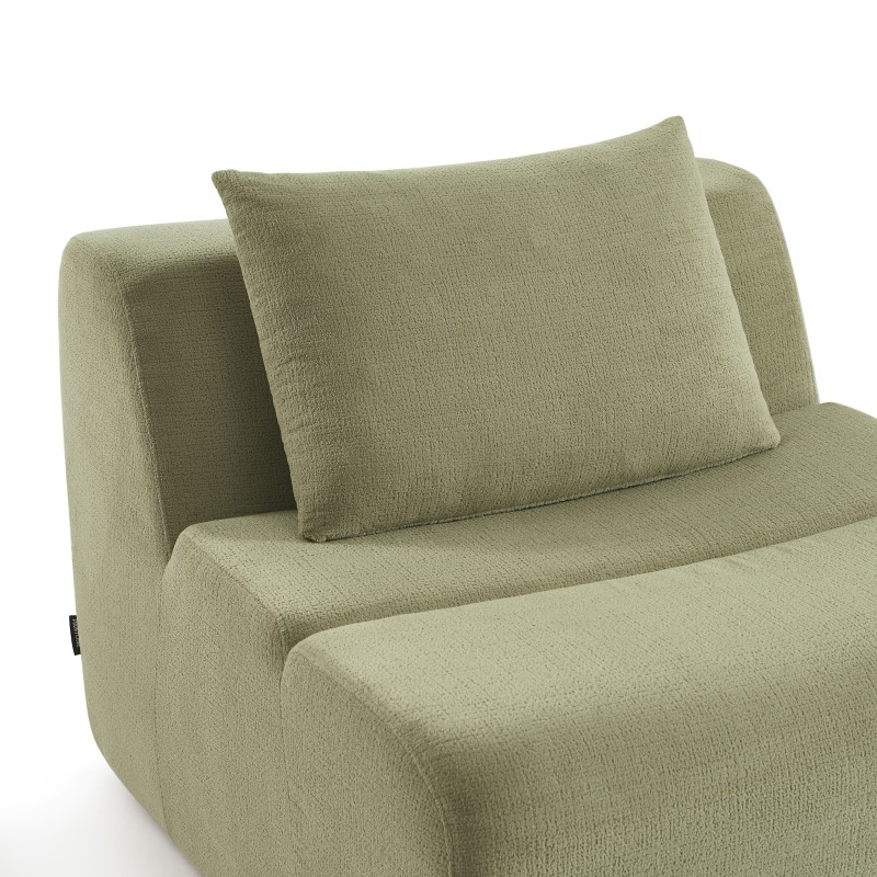 Chauffeuse PANTONE 1 place tissu vert amande