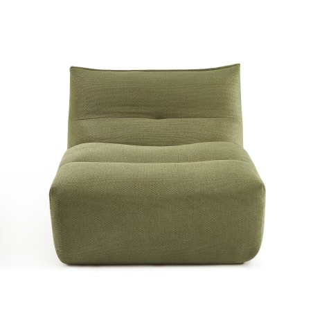 Chauffeuse PANTONE 1 place tissu vert olive