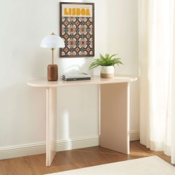 Console KARIA effet laqué beige