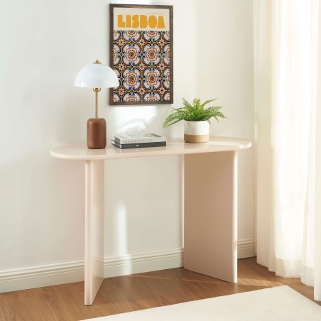Konsolentisch KARIA in Beige-Lackoptik