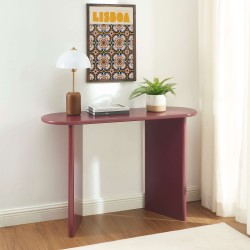 Console KARIA effet laqué bordeaux