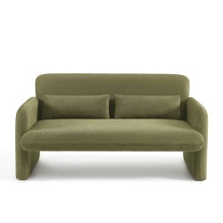 OMA 2-Sitzer-Sofa (feststehend) aus grünem Stoff