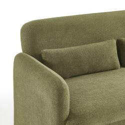 OMA 2-Sitzer-Sofa (feststehend) aus grünem Stoff