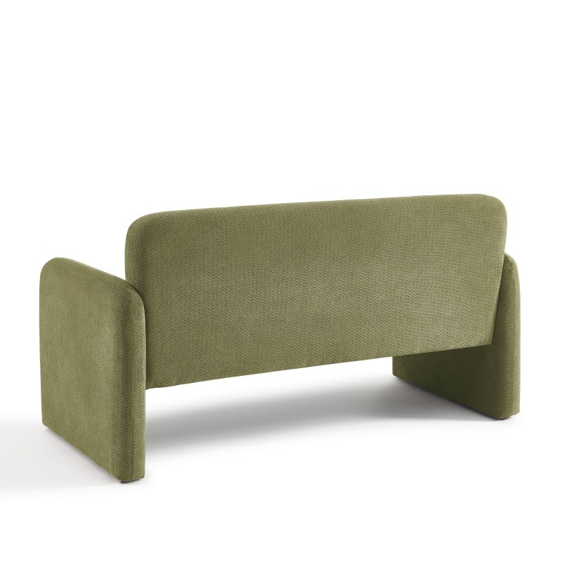 OMA 2-Sitzer-Sofa (feststehend) aus grünem Stoff