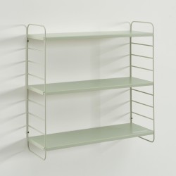 Etagère murale 3 niveaux PANTONE métal vert amande 60,5x20cm