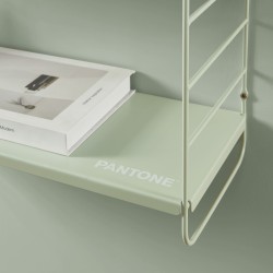 Etagère murale 3 niveaux PANTONE métal vert amande 60,5x20cm