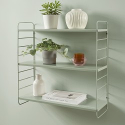 Etagère murale 3 niveaux PANTONE métal vert amande 60,5x20cm