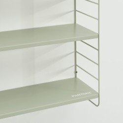 Etagère murale 3 niveaux PANTONE métal vert amande 60,5x20cm