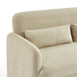 Canapé droit fixe OMA 2 places tissu beige