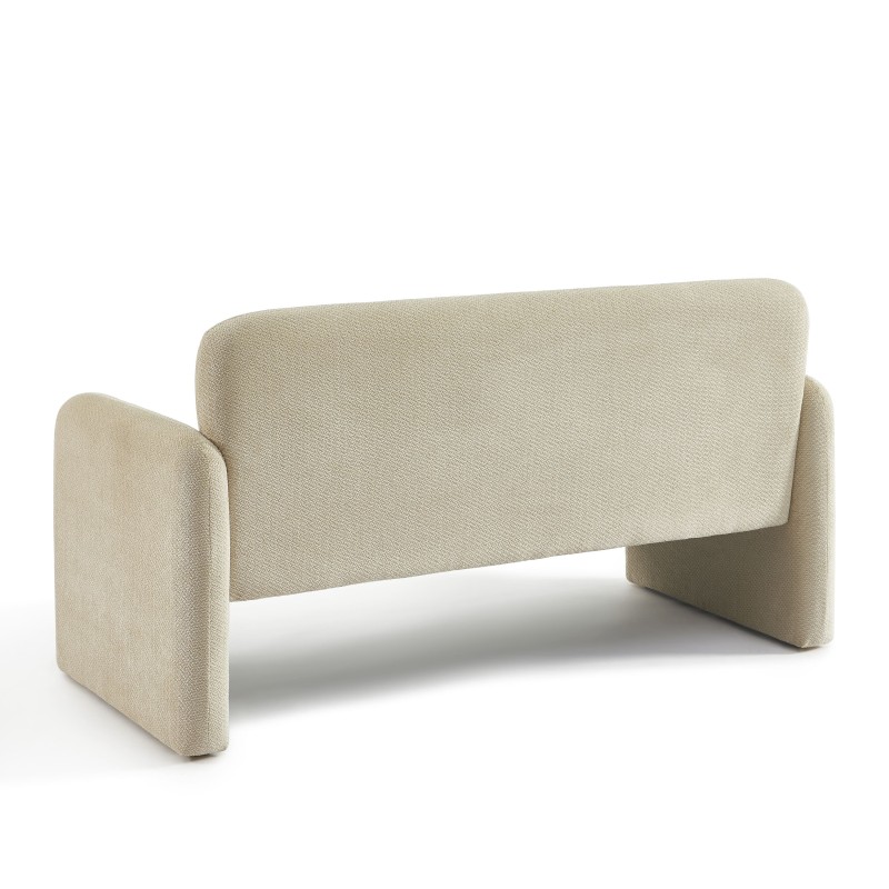Canapé droit fixe OMA 2 places tissu beige
