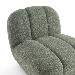 Drehsessel GEMI, 1-Sitzer, Chenille-Stoff, grün