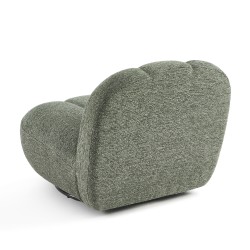 Drehsessel GEMI, 1-Sitzer, Chenille-Stoff, grün