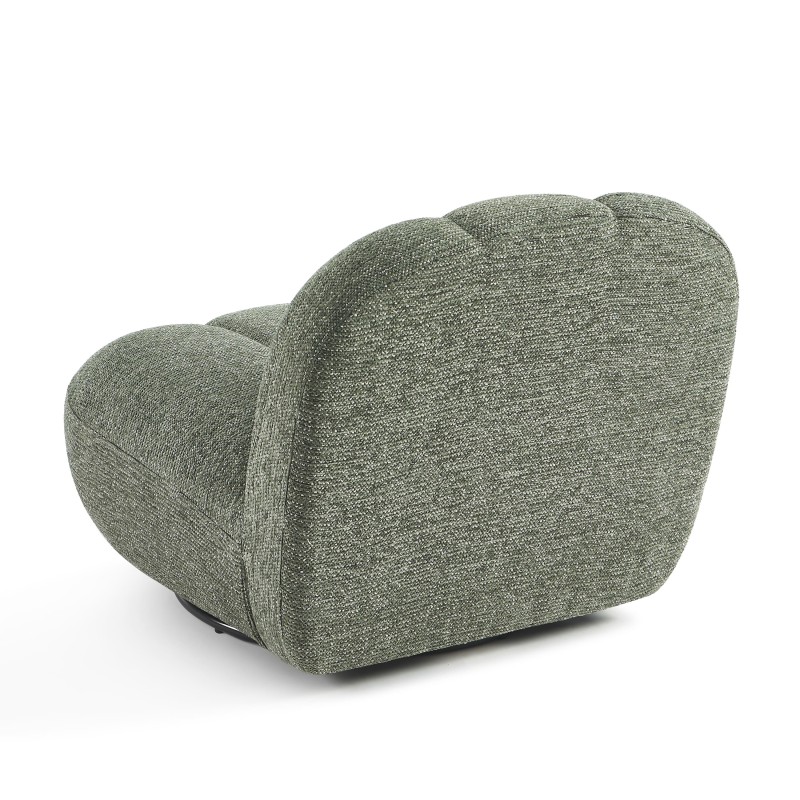 Drehsessel GEMI, 1-Sitzer, Chenille-Stoff, grün