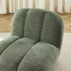 Drehsessel GEMI, 1-Sitzer, Chenille-Stoff, grün