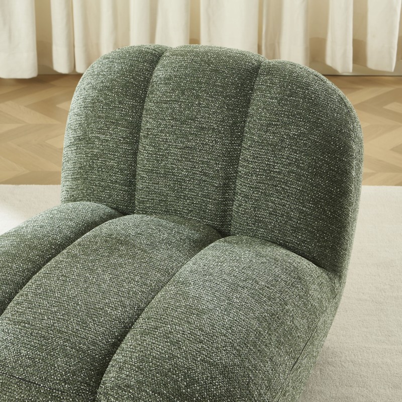 Drehsessel GEMI, 1-Sitzer, Chenille-Stoff, grün
