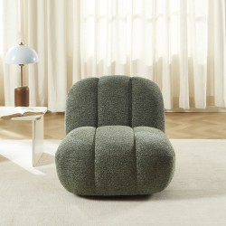 Drehsessel GEMI, 1-Sitzer, Chenille-Stoff, grün
