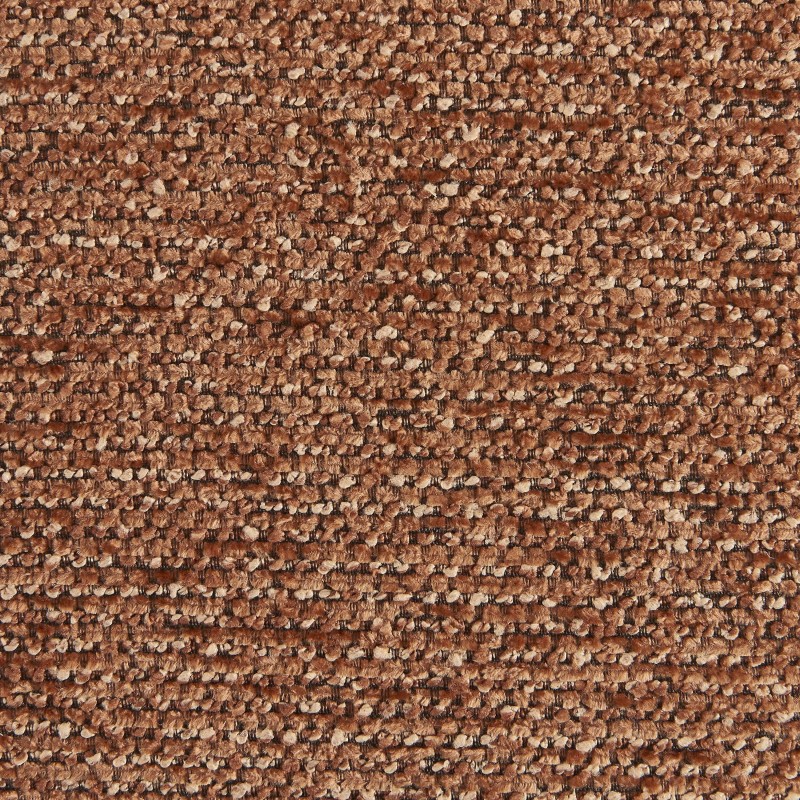 Drehsessel GEMI 1-Sitzer aus Chenille-Stoff in Terrakotta