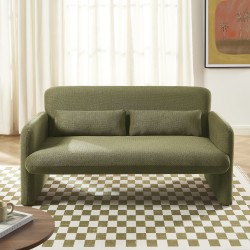 OMA 2-Sitzer-Sofa (feststehend) aus grünem Stoff