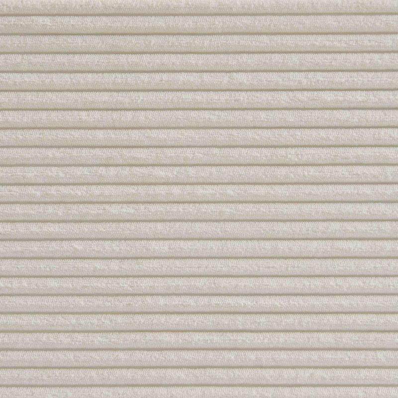 Lit coffre KORALL velours cotelé écru 160x200 sommier inclus