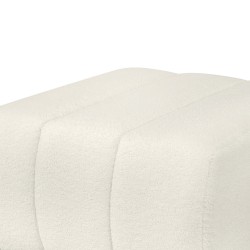 Pouf BELEM tissu bouclette écru