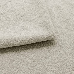 Pouf BELEM tissu bouclette écru